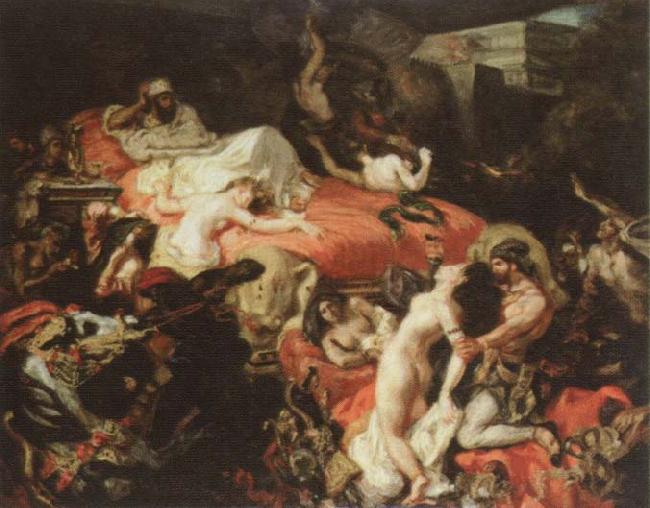 Eugene Delacroix the death of sardanapalus Sweden oil painting art